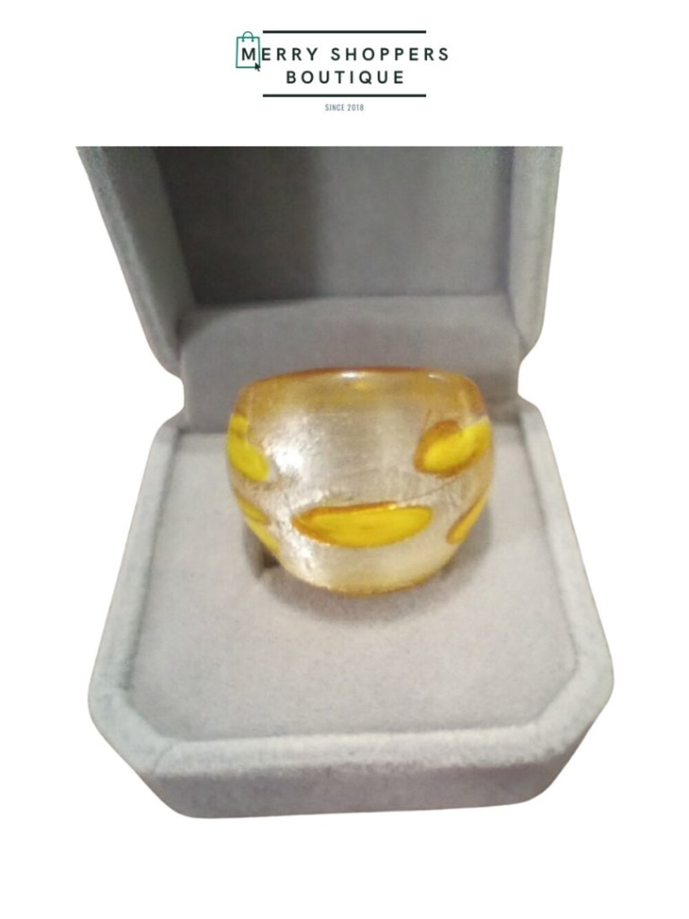 Italian Murano Glass Rings